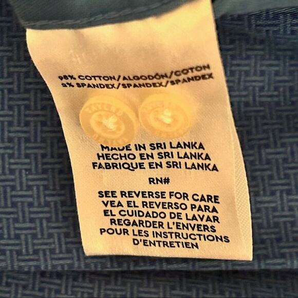 Taylrd Slim Fit Blue Button-Down Shirt – Size Medium - Picture 5 of 6